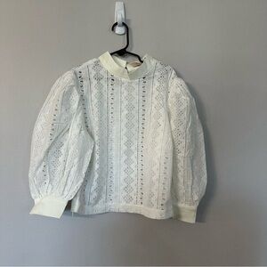 Elegant White Lace Blouse